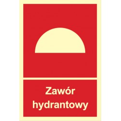 Znak: Zawór hydrantowy