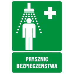 Znak: Prysznic bezpieczeństwa