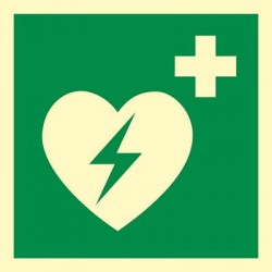 Znak: Defibrylator (AED)...