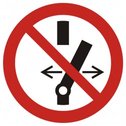 Znak: Nie przełączaj