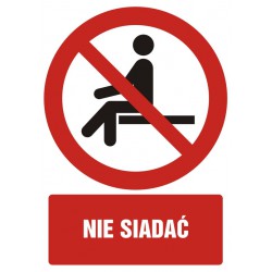 Znak: Nie siadać