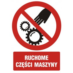 Znak: Ruchome części maszyny