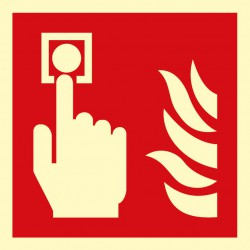 Znak: Alarm pożarowy