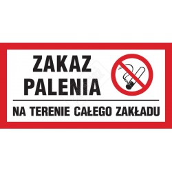 Zakaz palenia na terenie...