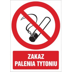 Znak: Zakaz palenia tytoniu