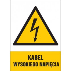 Znak: Kabel wysokiego napięcia