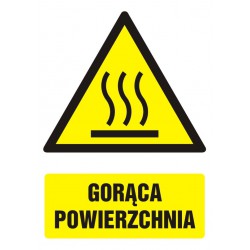 Znak: Gorąca powierzchnia