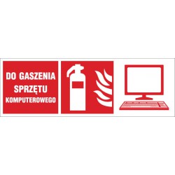 Znak: Gaśnica do gaszenia...